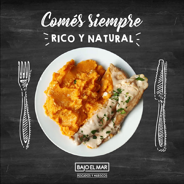 Comés siempre rico y natural